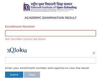 NIOS 10th/ 12th Certificate Marksheet Download 2021